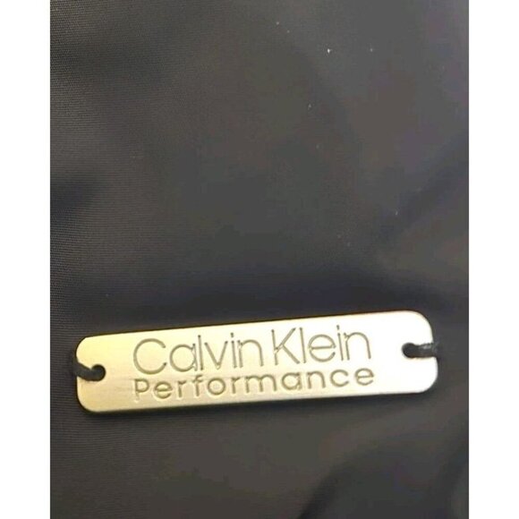 Calvin Klein PERFORMANCE Zip Up Black Quilted Vest Size Medium Security EUC - Picture 9 of 9